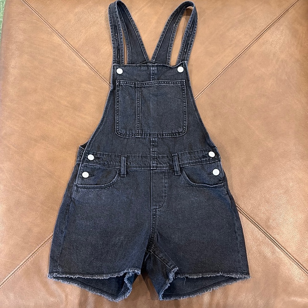 Girls old navy black overalls